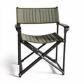 Folding director chair with durable canvas seat and backrest in green 70 x 50 x 80cm