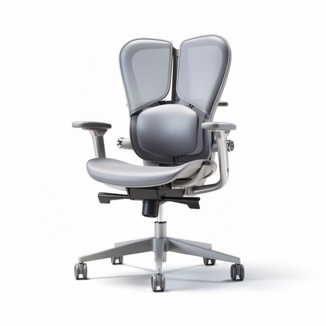 Ergonomic office chair with breathable mesh back and adjustable height 60 x 60 x 100cm