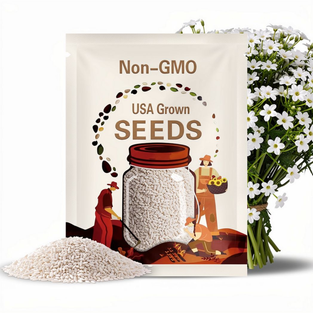300 White Rockcress Flower Seeds
