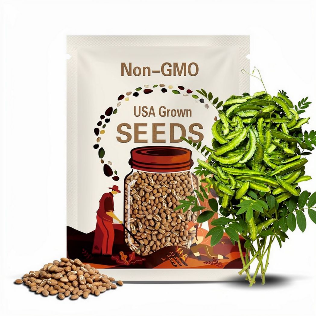 Winged Bean Short Days Seeds, Dragon Bean - Hạt Giống Đậu Rồng Ngắn Ngày (15+ PCs) - 98% Germination Rate