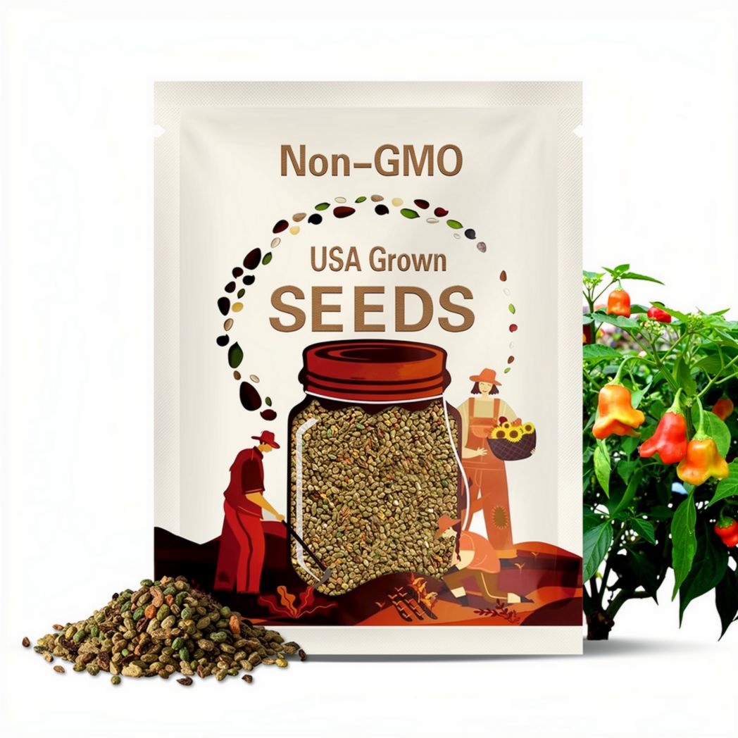 Mad Hatter Pepper Seeds: Ornamental, Sweet & Fruity - 15+ Non GMO
