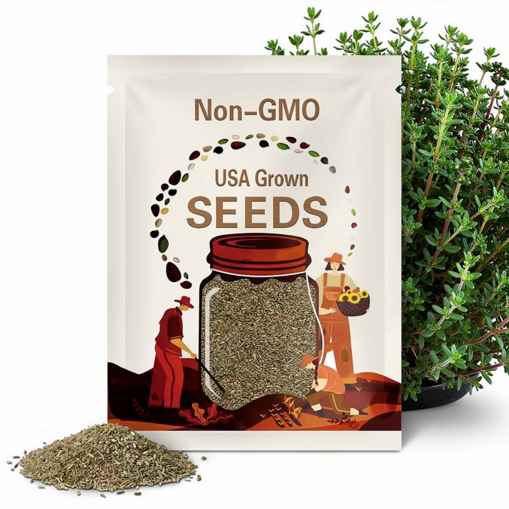 Thyme, Common | 250 Seeds | Medicinal | Culinary Herb | Non GMO | Thymus vulgaris