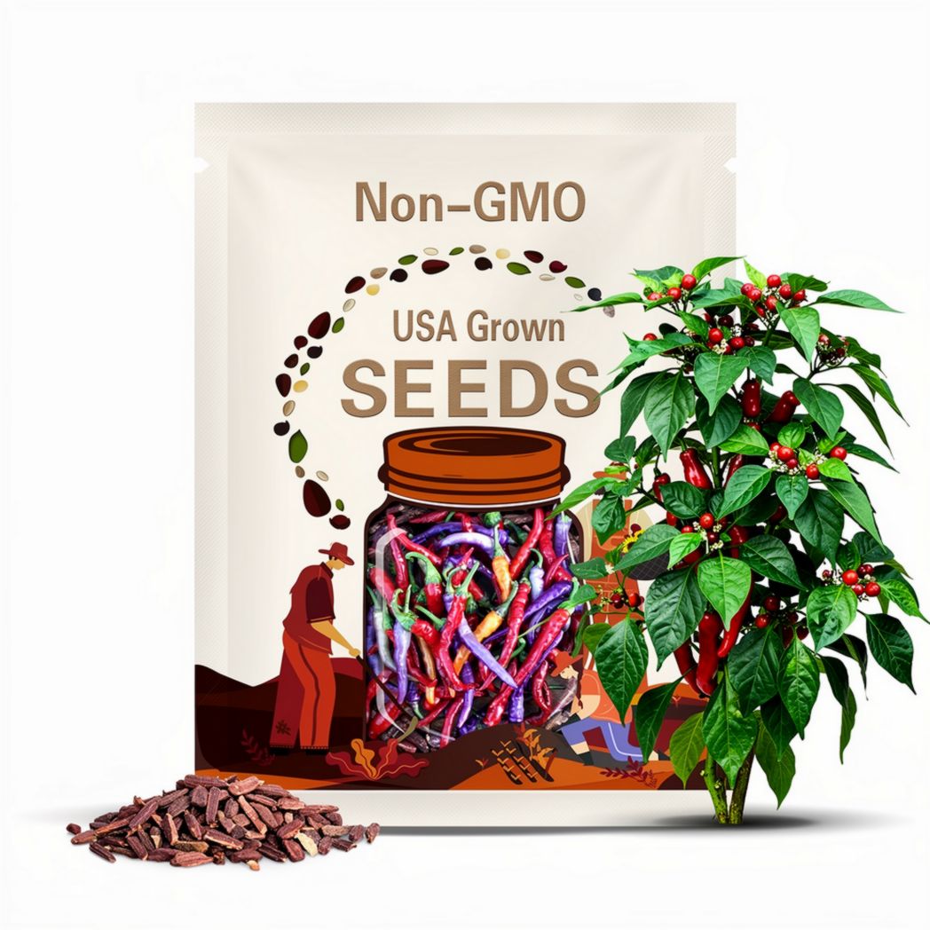 Buena Mulata Pepper Seeds: Heirloom, Non-GMO, Rare Colorful Hot Pepper