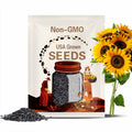 Black Oil Sunflower Heirloom Seeds, Flower Seeds