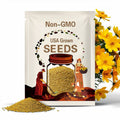 Sulphur Cosmos, Crest Gold Flower Seeds - Heirloom Seeds, Gold Blooms, Cosmos Sulphureus, Butterfly Garden, Pollinator Friendly, Non-GMO