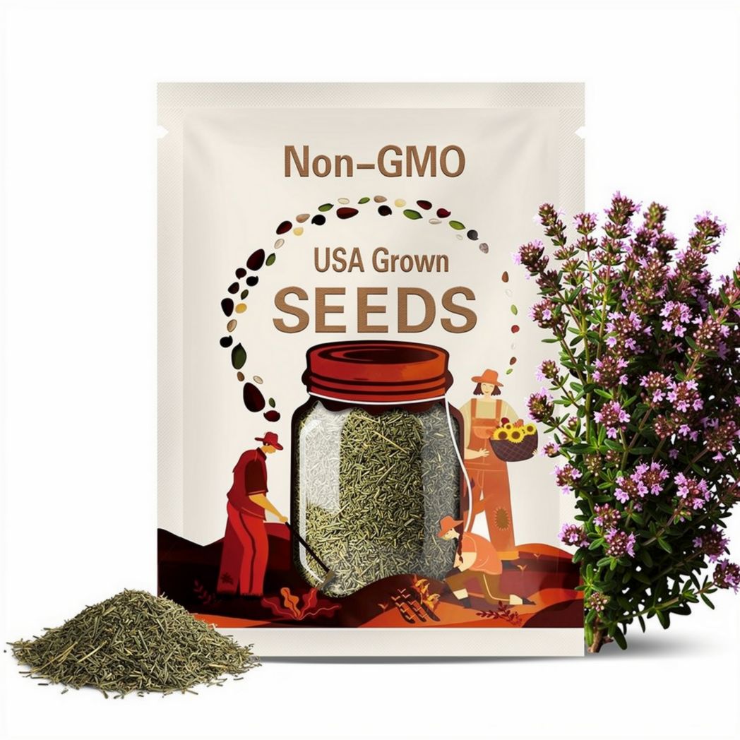 Creeping Thyme Seeds - Heirloom Seeds, Thymus Serpyllum, Culinary Herb Seeds, Ground Cover Seeds, Open Pollinated, Non-GMO