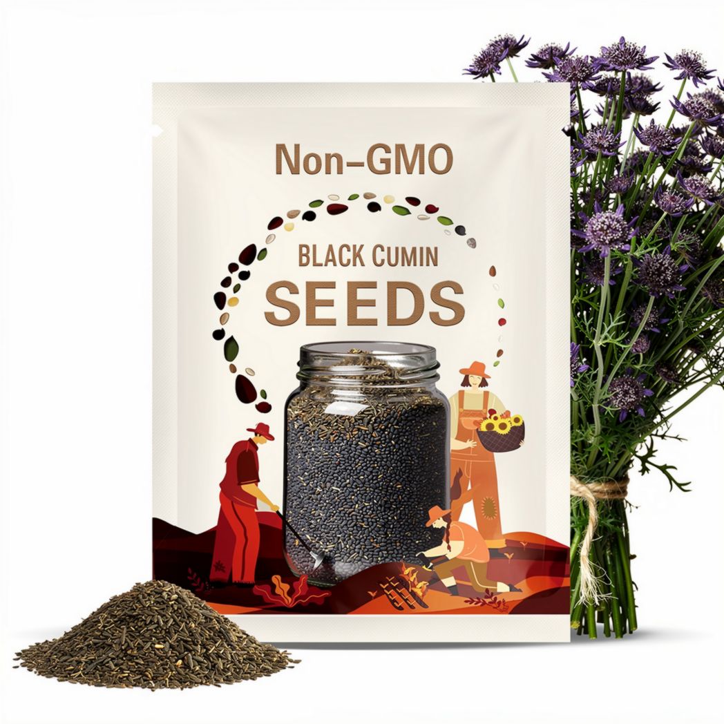Black Cumin Herb Seeds - Heirloom Seeds, Medicinal & Culinary Herb, Black Caraway, Roman Coriander, Nigella Sativa, Open Pollinated, Non-GMO