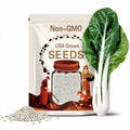 White Cloud Swiss Chard Seeds - Heirloom Seeds, Crumpled Leaves, Snow-White Stalks, Beta Vulgaris Seeds, Open Pollinated, Non-GMO
