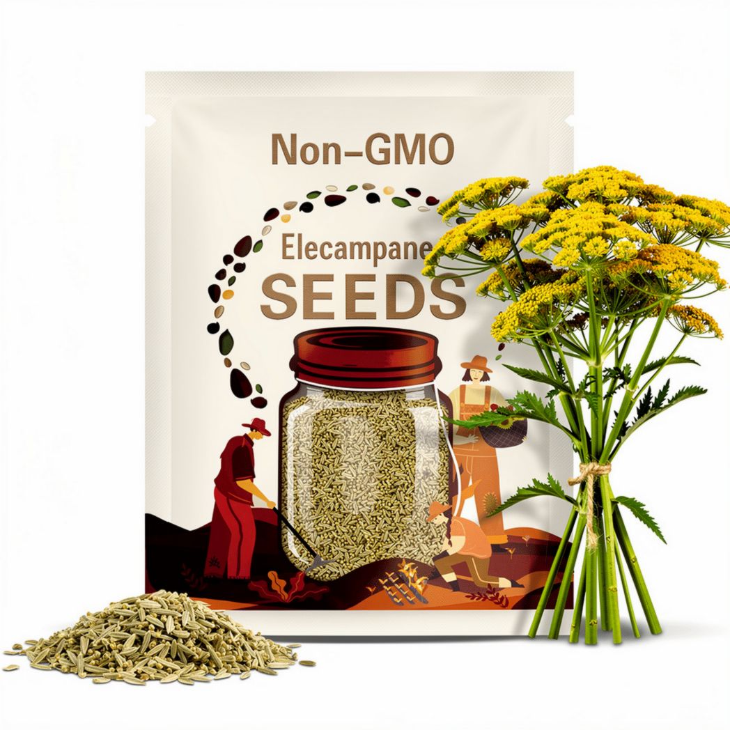 Elecampane Seeds - Heirloom Seeds, Ancient Medicinal Herb, Daisy-like Petals, Horseheal, Elfdock, Herbal Remedy, Inula Helenium, OP, Non-GMO
