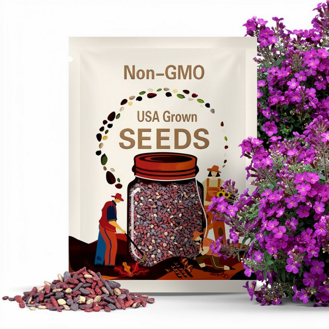 Violet-Red Rock Cress Seeds ROYAL CASCADE Aubrieta Flower Seeds*Rockcress*Aubrieta cultorum*Rock Alpine Gardens*Evergreen Groundcover*
