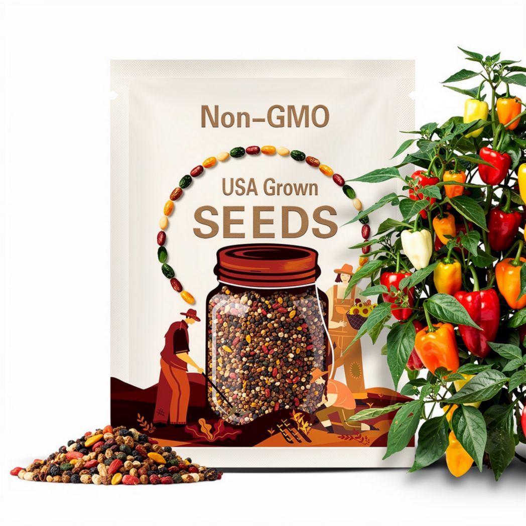 Mixed Rocoto Pepper Seeds: 5 Manzano Varieties