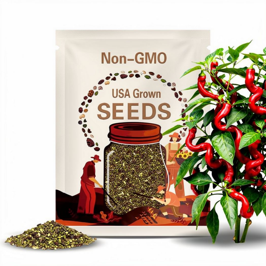 Helix Nebula Space Chile Pepper Premium Seed Packet