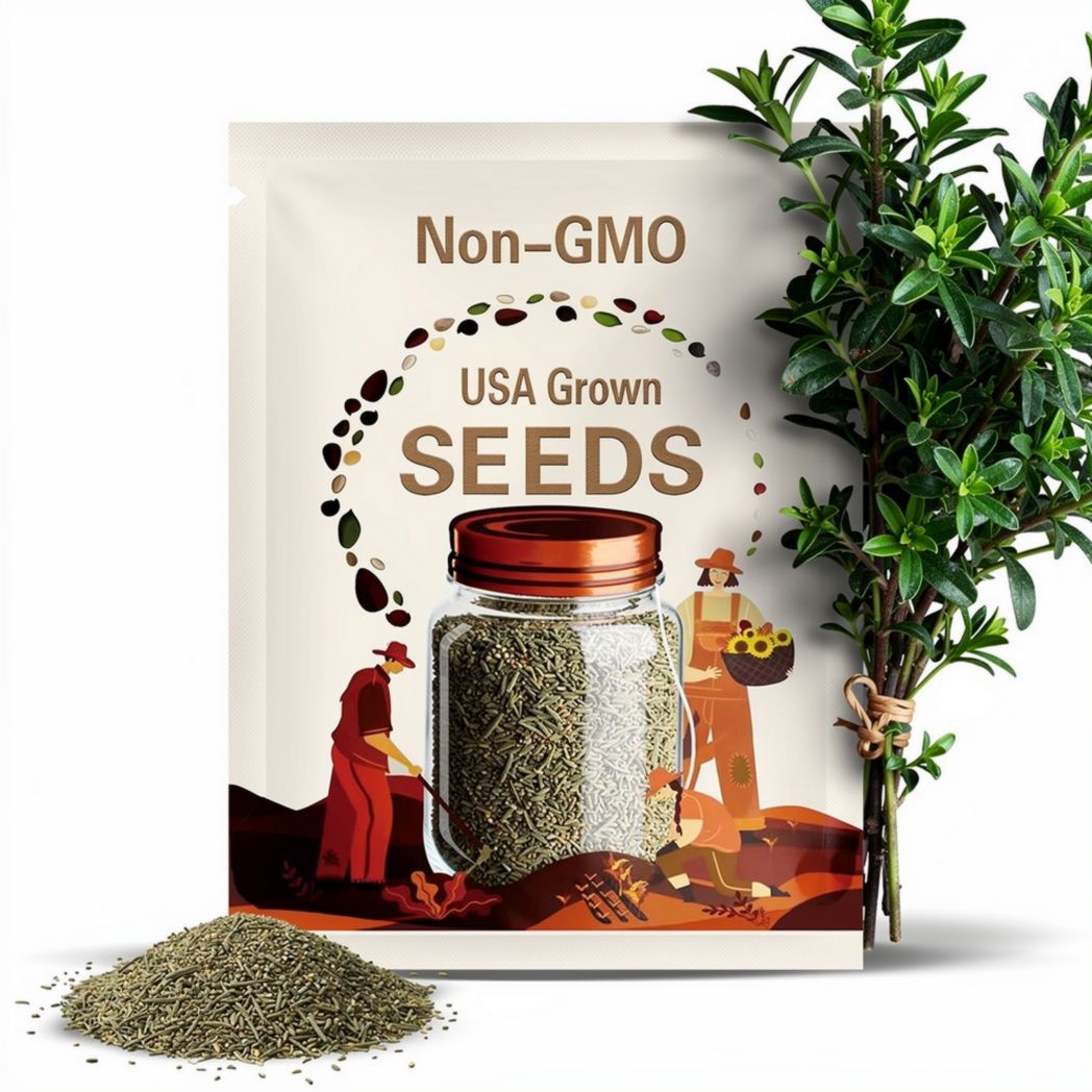 Summer Savory Herb Seeds - Heirloom Seeds, Culinary Herb, Medicinal Herb, Herbal Tea, Herbes de Provence, Open Pollinated, Non-GMO