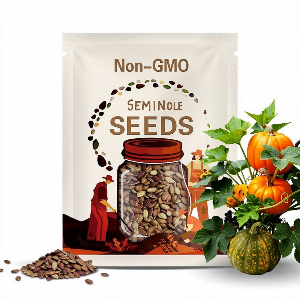 Seminole Pumpkin Seeds: Rare Heirloom Winter Squash, Non-GMO