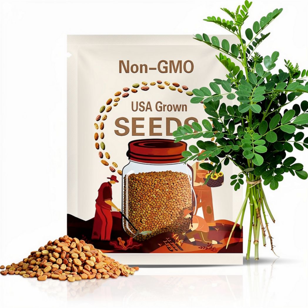 Fenugreek - Seeds - Amazingly Versatile Culinary & Healing Herb - Heirloom - GMO Free (Trigonella foenum-graecum)