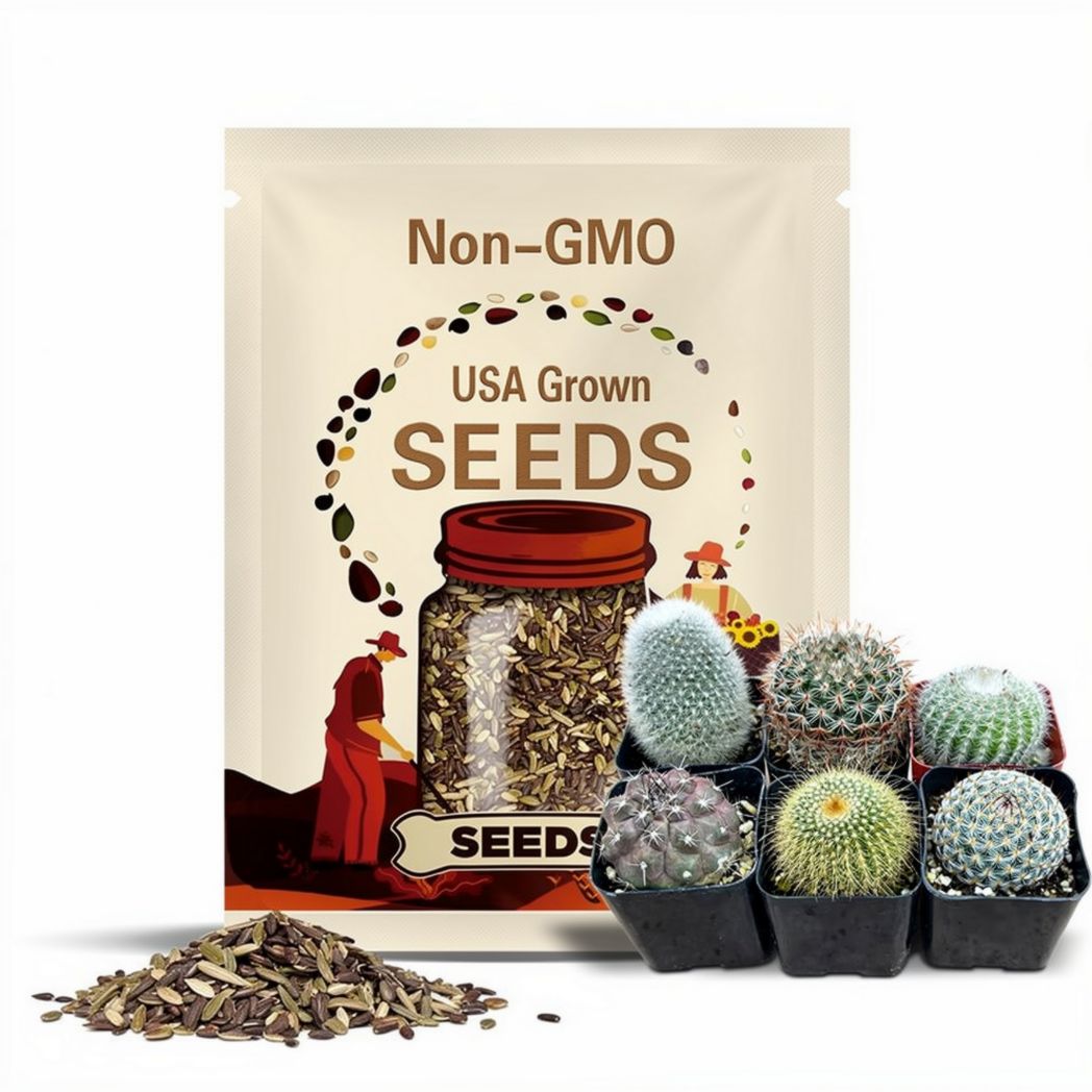 2” 6-Pack of Round Cacti Combo Pack - Barrel Family Variety Cactus Combo Pack - Live Cacti- Drought Tolerant